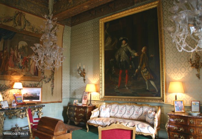 Salon in kasteel Brissac