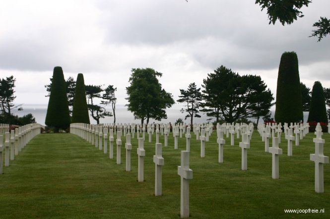 Amerikaanse begraafplaats bij Omahabeach
