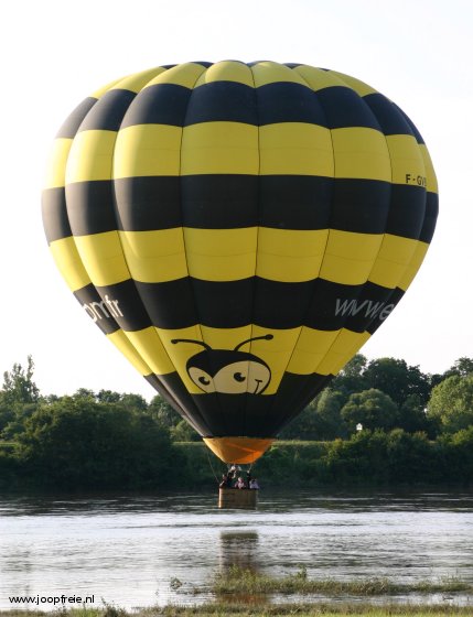 Ballon varen boven de Loire