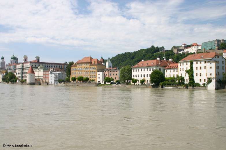 Passau vanaf de Donau